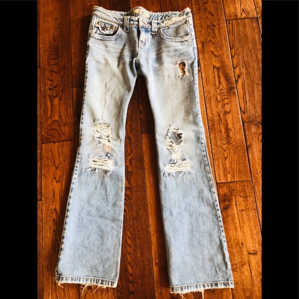 YMI ripped flare Jeans